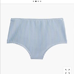 J. Crew Seersucker Swimsuit